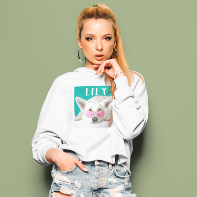 custom hoodie with dog art on it