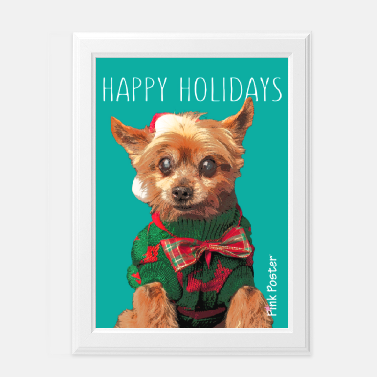 Personalized dog art print 5x7