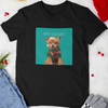 custom dog art t-shirt for holidays