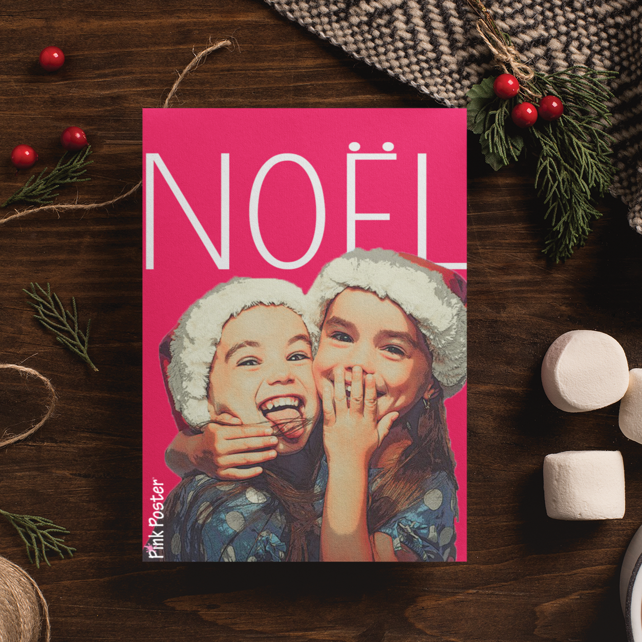 Custom kids poster size 5x7 for Christmas