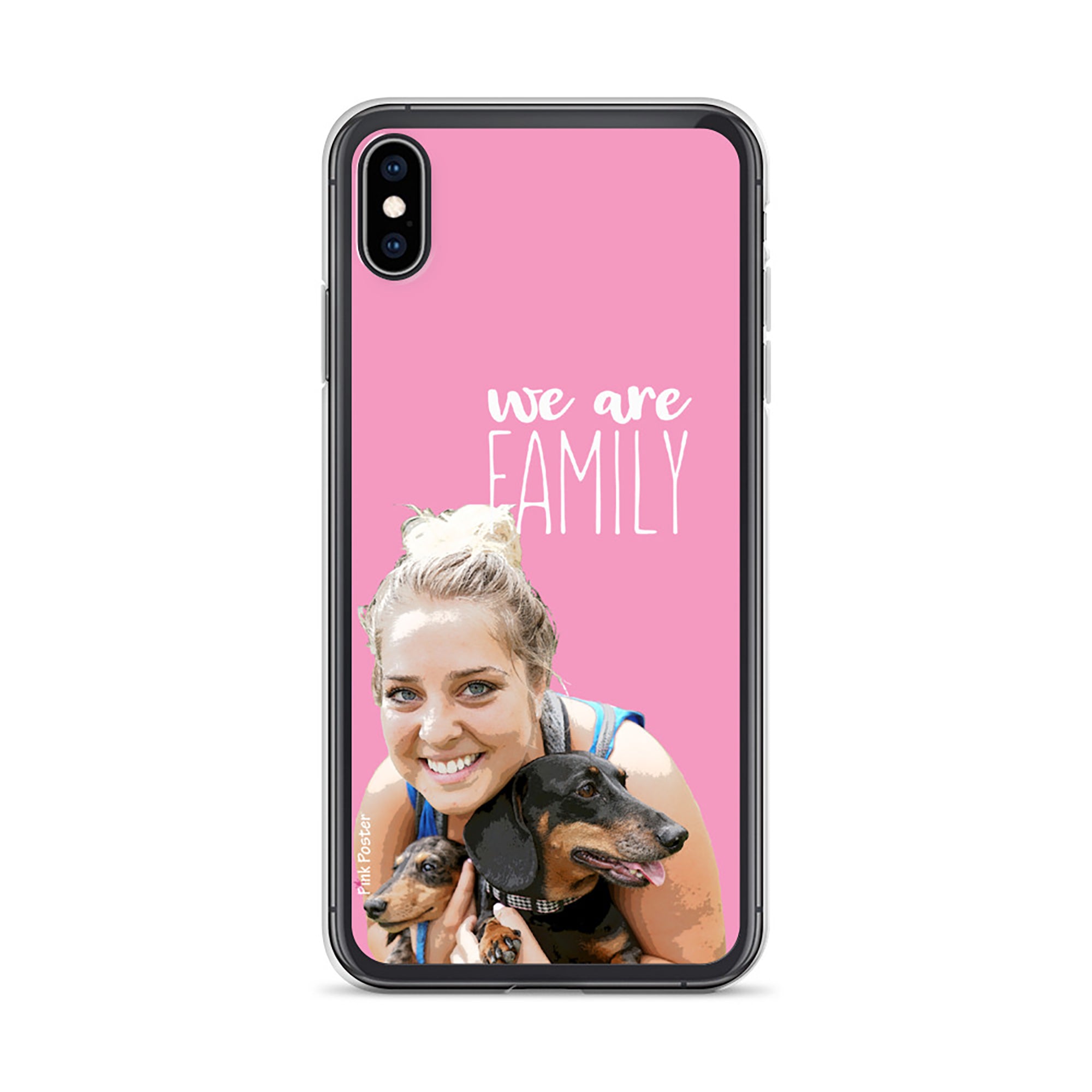 Custom phone case iPhone XS Max with personalized pop art on it