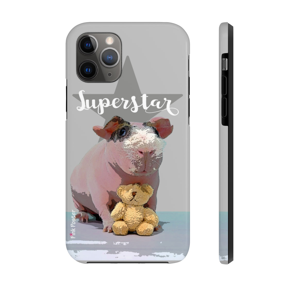 custom phone case with skinned pig art