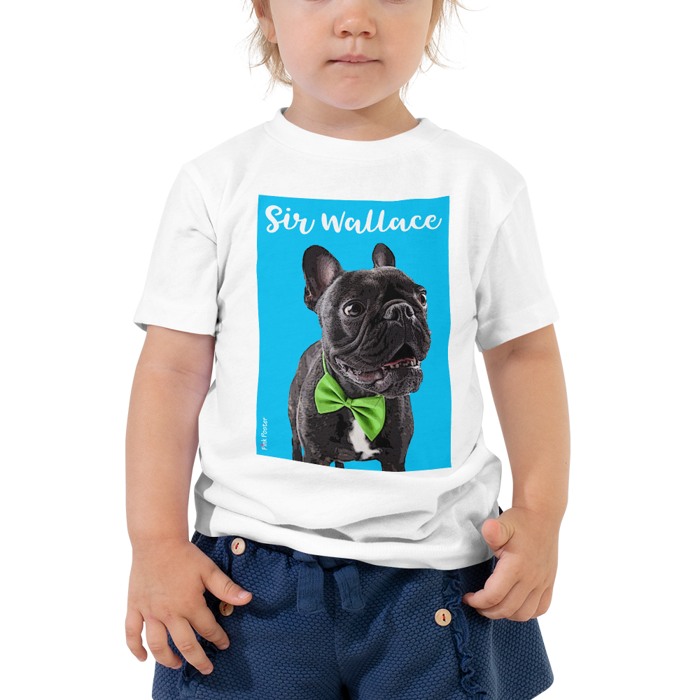 kid t-shirt with French Bulldog on it