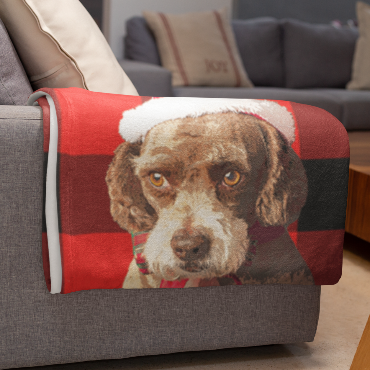 custom dog art blanket