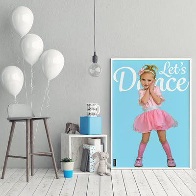 personalized girl poster dressed like a ballerina
